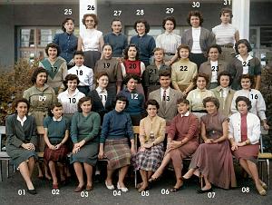 COLLEGE MODERNE DE JEUNES FILLES 1954 BECS